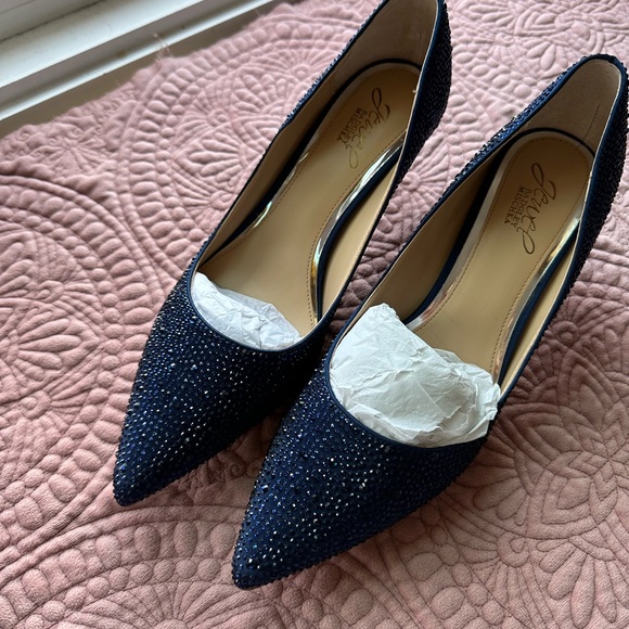 Brand new blue gem badgley mishka heels - Picture 3 of 4